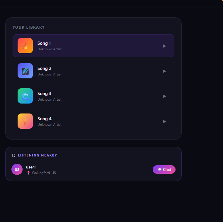 Polish app main dashboard — library and Now Playing panel